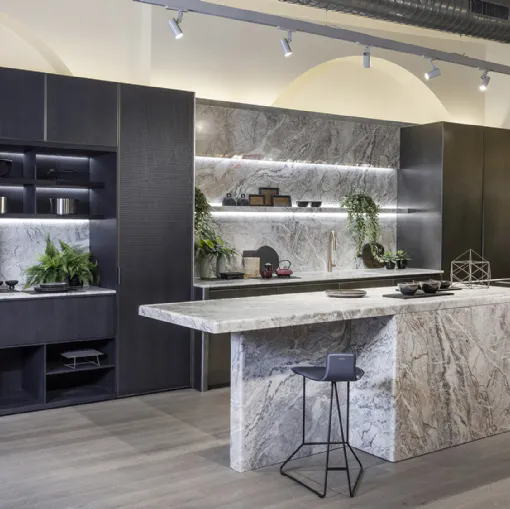 Cucina Design Corner con isola di Zampieri Cucine