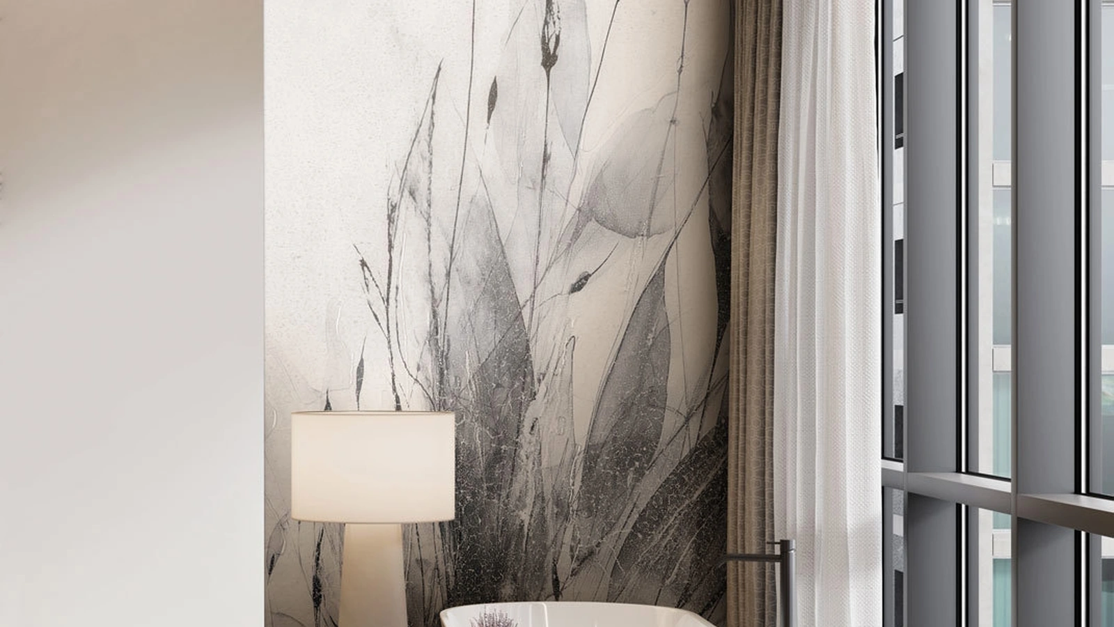 Carta da parati Ethereal Canvas di London Art