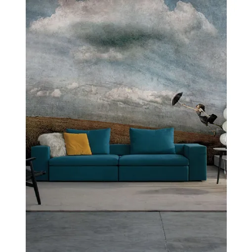 Carta da parati The Wind con illustrazione artistica di Inkiostro Bianco