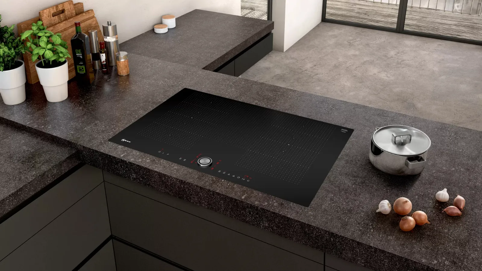 Piano cottura a induzione 80 cm senza profili di NEFF
