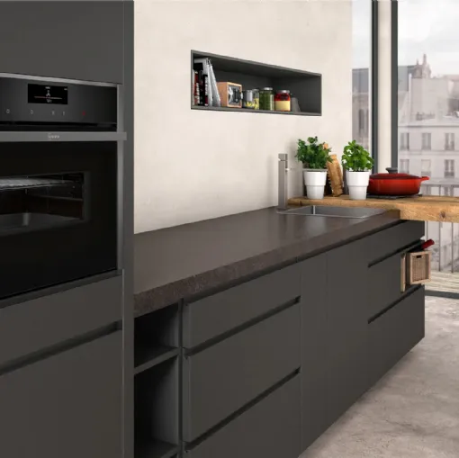 Forno compatto combinato con microonde da incasso di NEFF