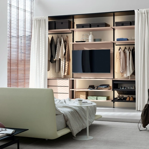 Cabina Armadio Novel + Telon di Kristalia