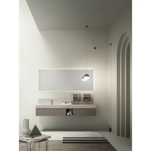 Mobile da Bagno in Rovere fumé serigrafato Vintage 06 A Touch of Grey di Ardeco