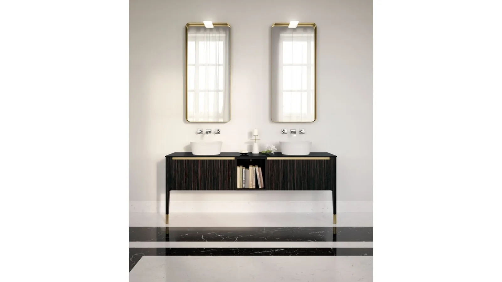 Mobile da Bagno a terra in essenza legno Art 03 di Puntotre