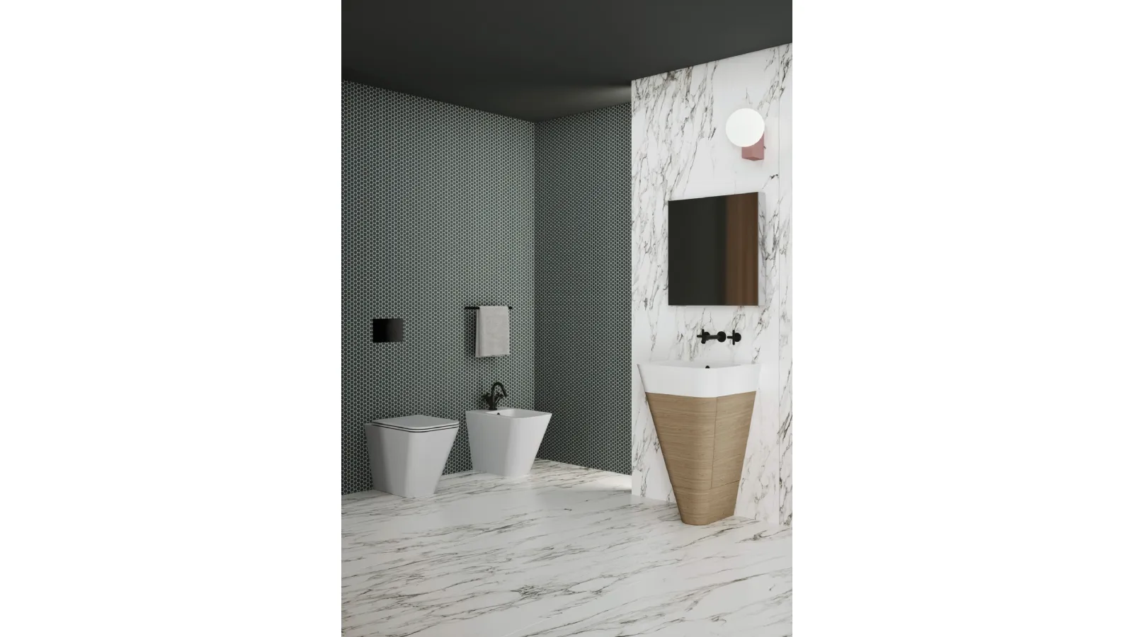 Mobile da Bagno a terra Build 02 di Azzurra Ceramica