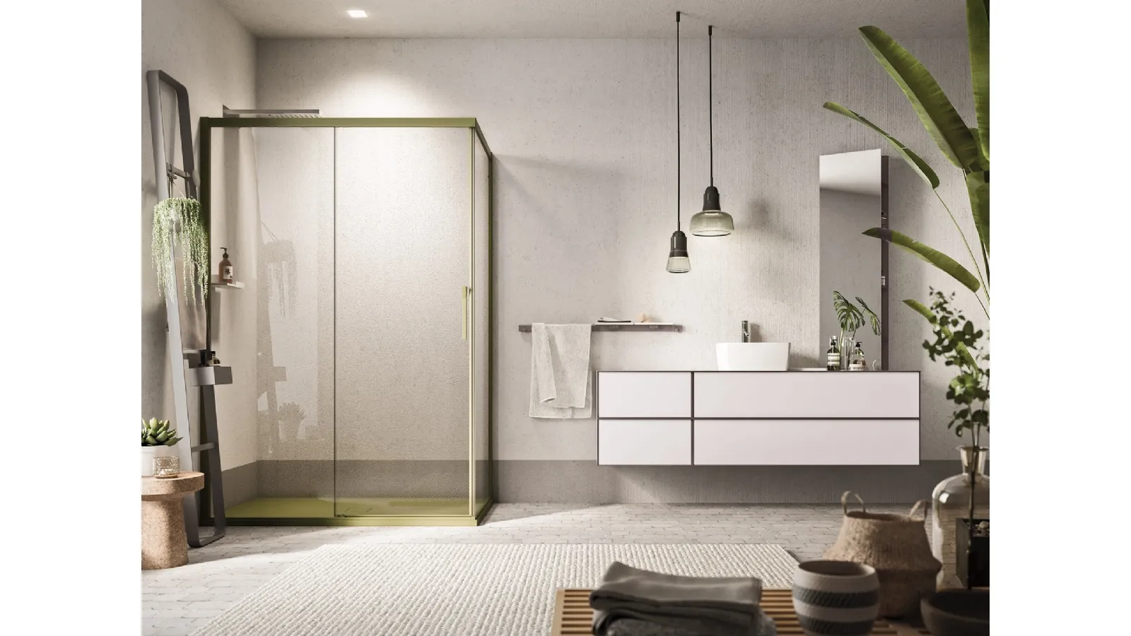 Mobile da Bagno Dress Bianco opaco di Artesi