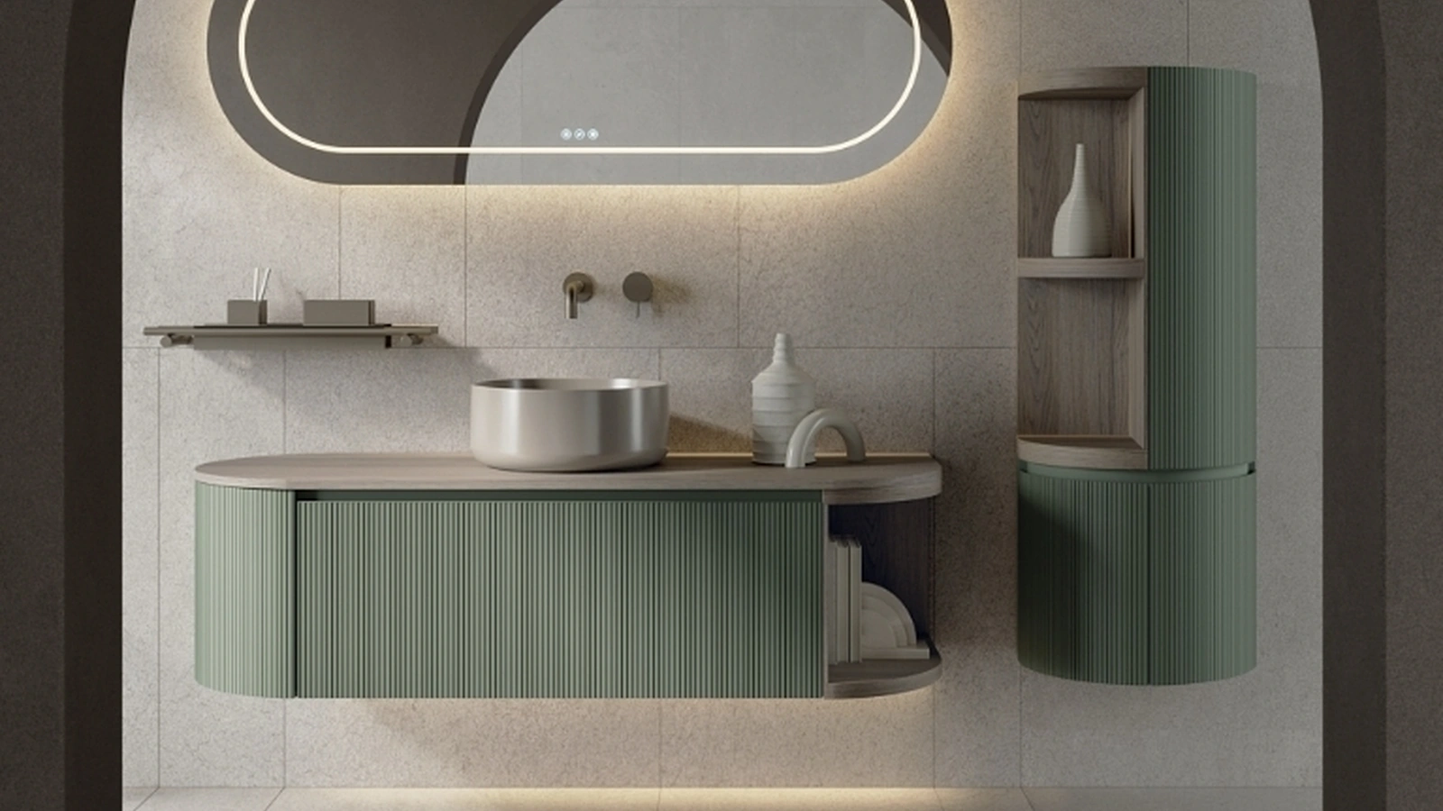 Mobile da Bagno sospeso Elle 04 di Novello