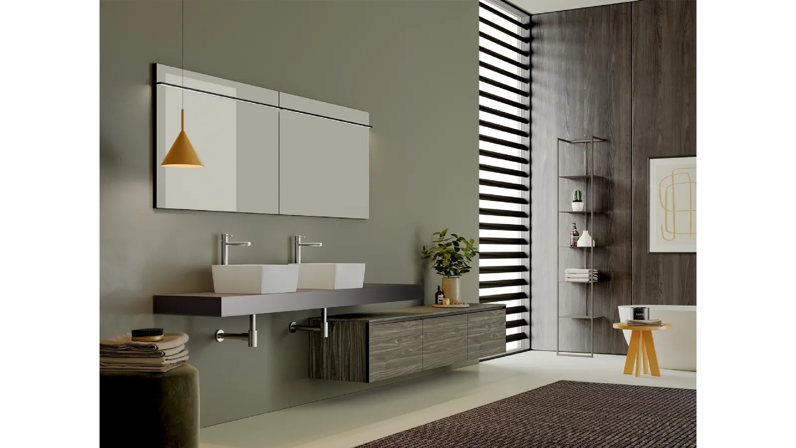 Mobile da Bagno Filo+ Horizon Rovere Palude di Artesi