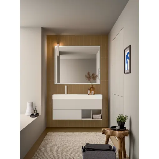 Mobile da Bagno Filo+ Push and Handle Creta Opaco di Artesi