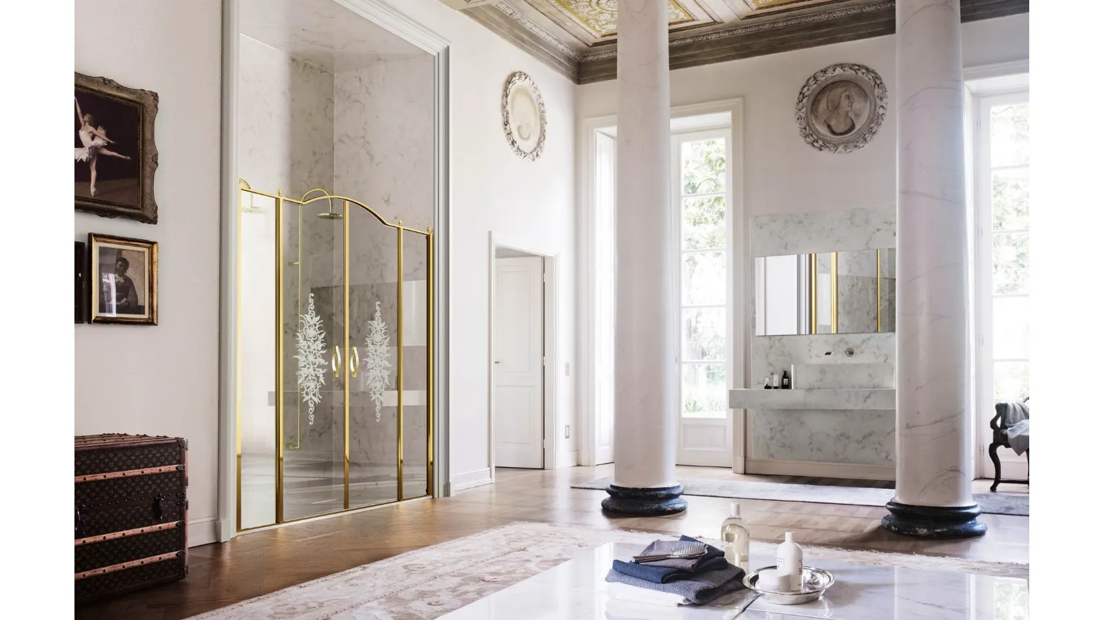 Box Doccia classico Gold di Vismaravetro