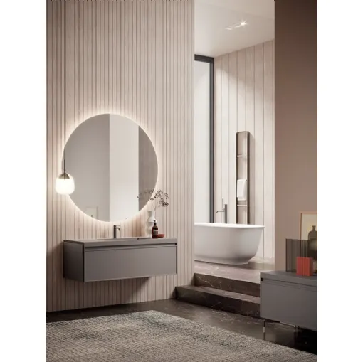 Mobile da Bagno Heritage Rovere laccato Tortora di Artesi