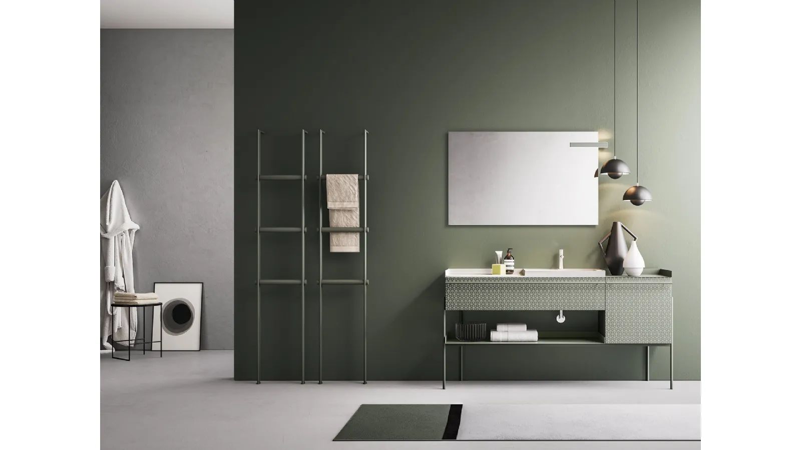 Mobile da Bagno Industrial in Laccato di Artesi