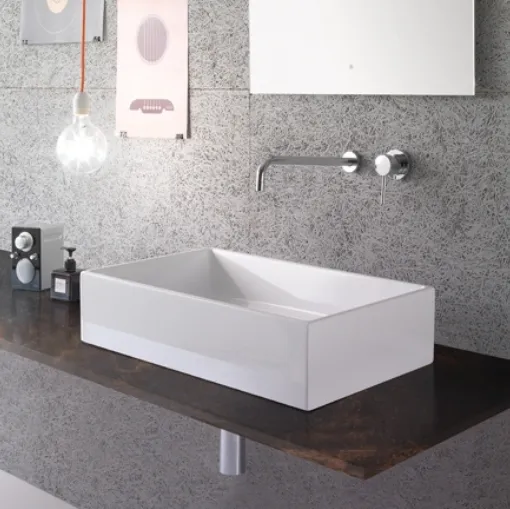 Lavabo da appoggio I Classici FO062 di Ceramica Globo