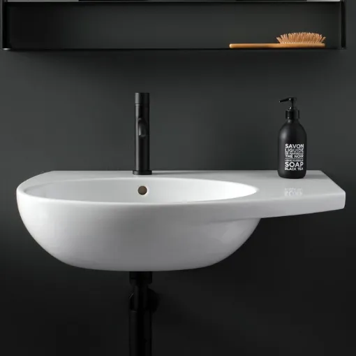 Lavabo sospeso Mode ME070S di Ceramica Globo