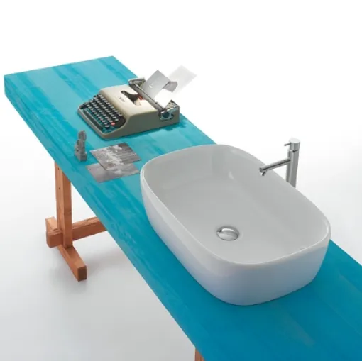 Lavabo da appoggio OPI GE045 di Ceramica Globo