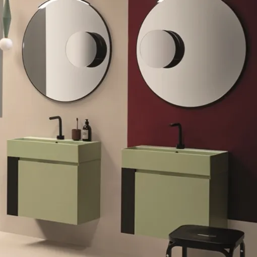 Mobile da Bagno sospeso in laccato opaco OPI PLAIN OP010P di Ceramica Globo