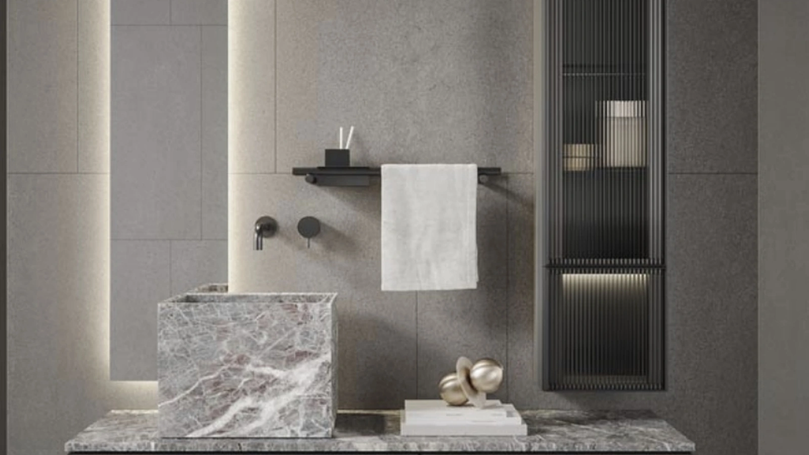 Mobile da Bagno sospeso Quari New 06 di Novello