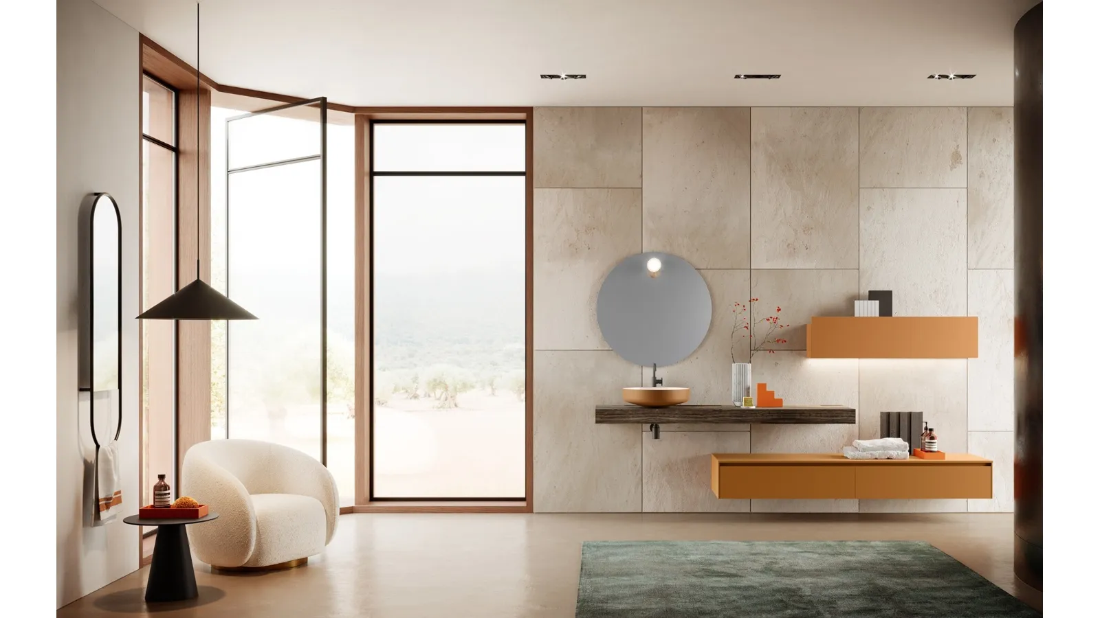 Mobile da Bagno Re-Start Play Laccato di Artesi