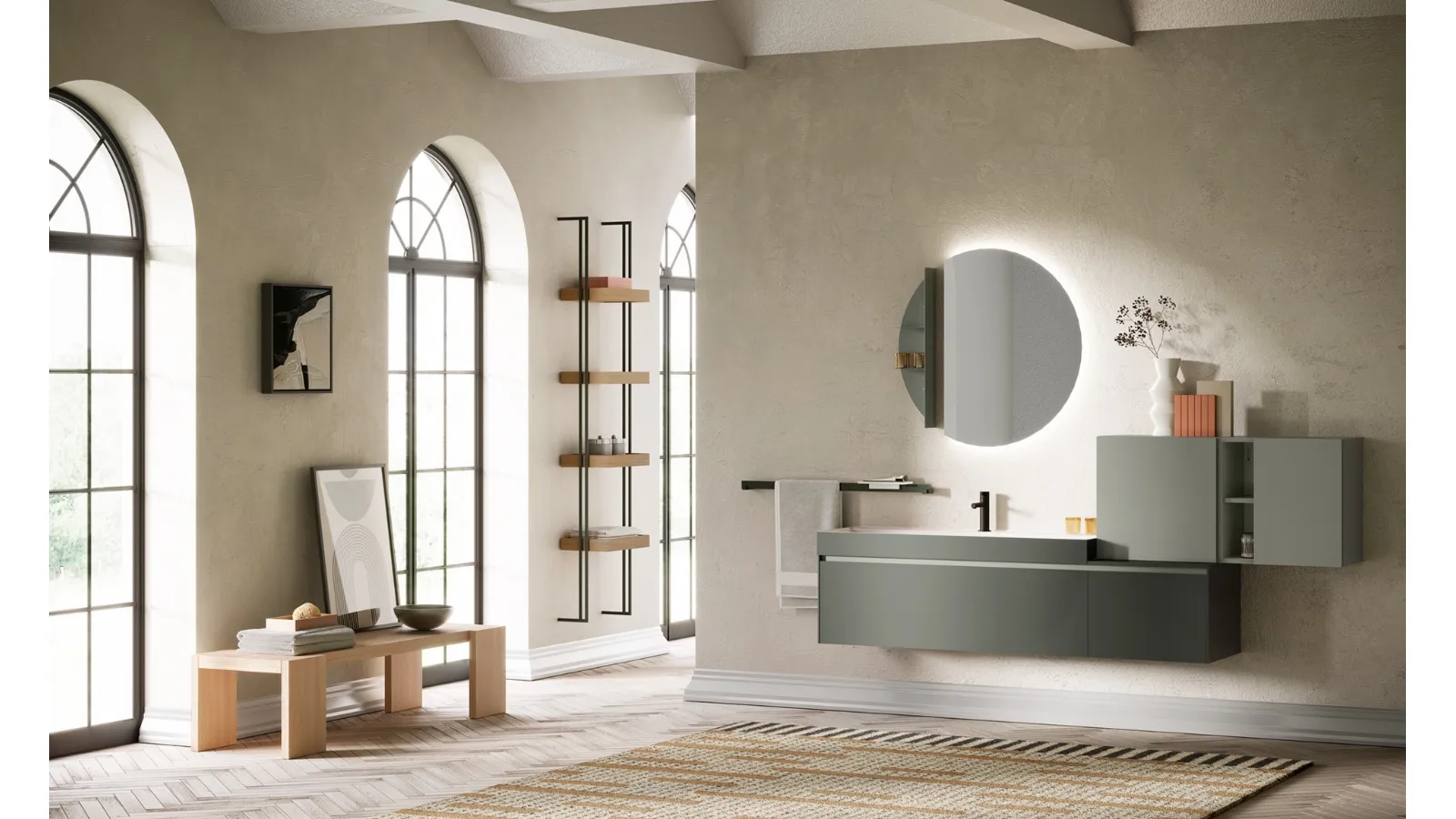 Mobile da Bagno Re-Start Play Laccato di Artesi
