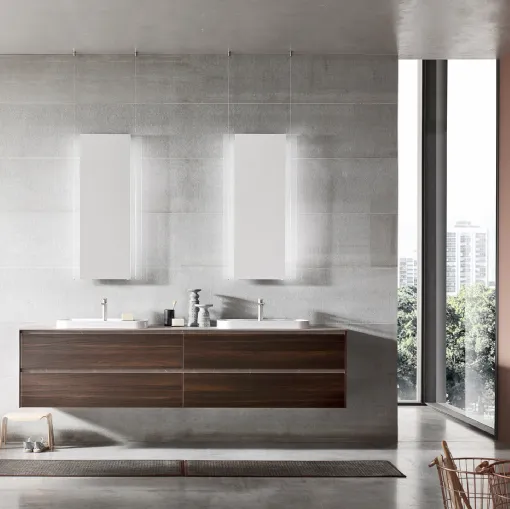 Mobile da Bagno sospeso in melaminico Termocotto Start Play 03 di Ardeco