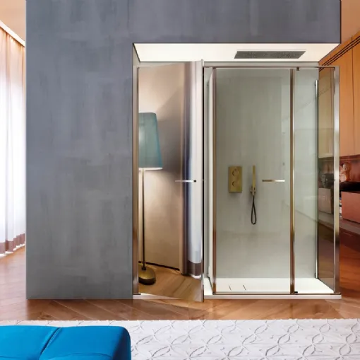 Box Doccia con vano porta oggetti Twin di Vismaravetro