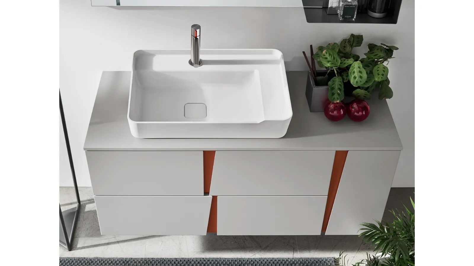 Mobile da Bagno Wector in Laccato di Artesi