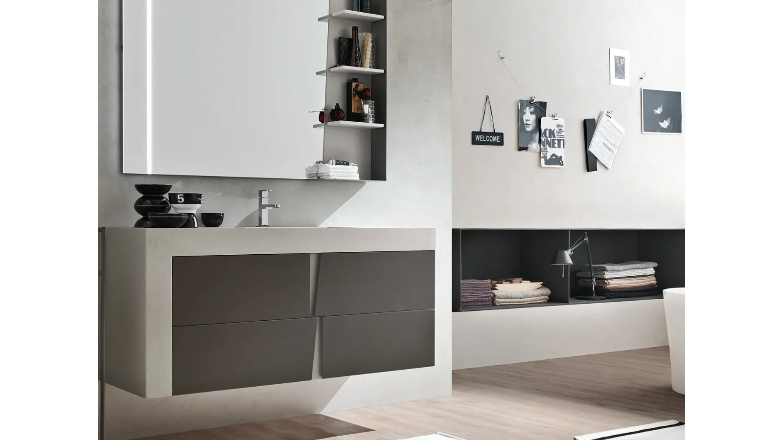 Mobile da Bagno Wector in Laccato di Artesi