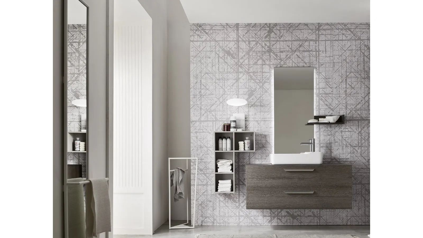Mobile da Bagno sospeso in melaminico Sablè Havana Wind 49 di Ardeco