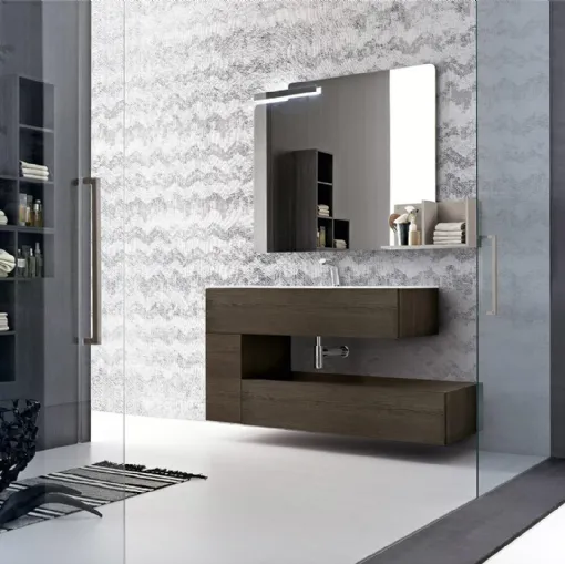 Mobile da Bagno sospeso in melaminico Sablè Havana Wind 54 di Ardeco