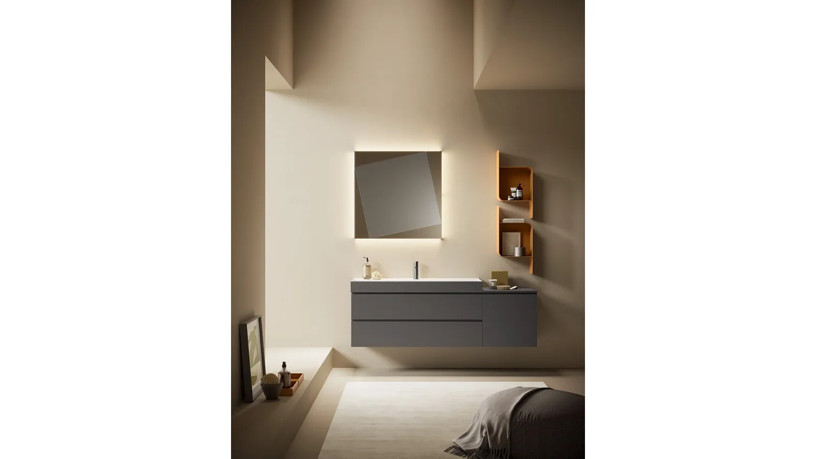 Mobile da Bagno Yang in Laccato di Artesi