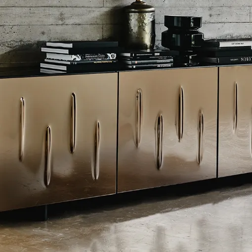 Madia Carnaby in cristallo bombato specchiato bronzo di Cattelan Italia