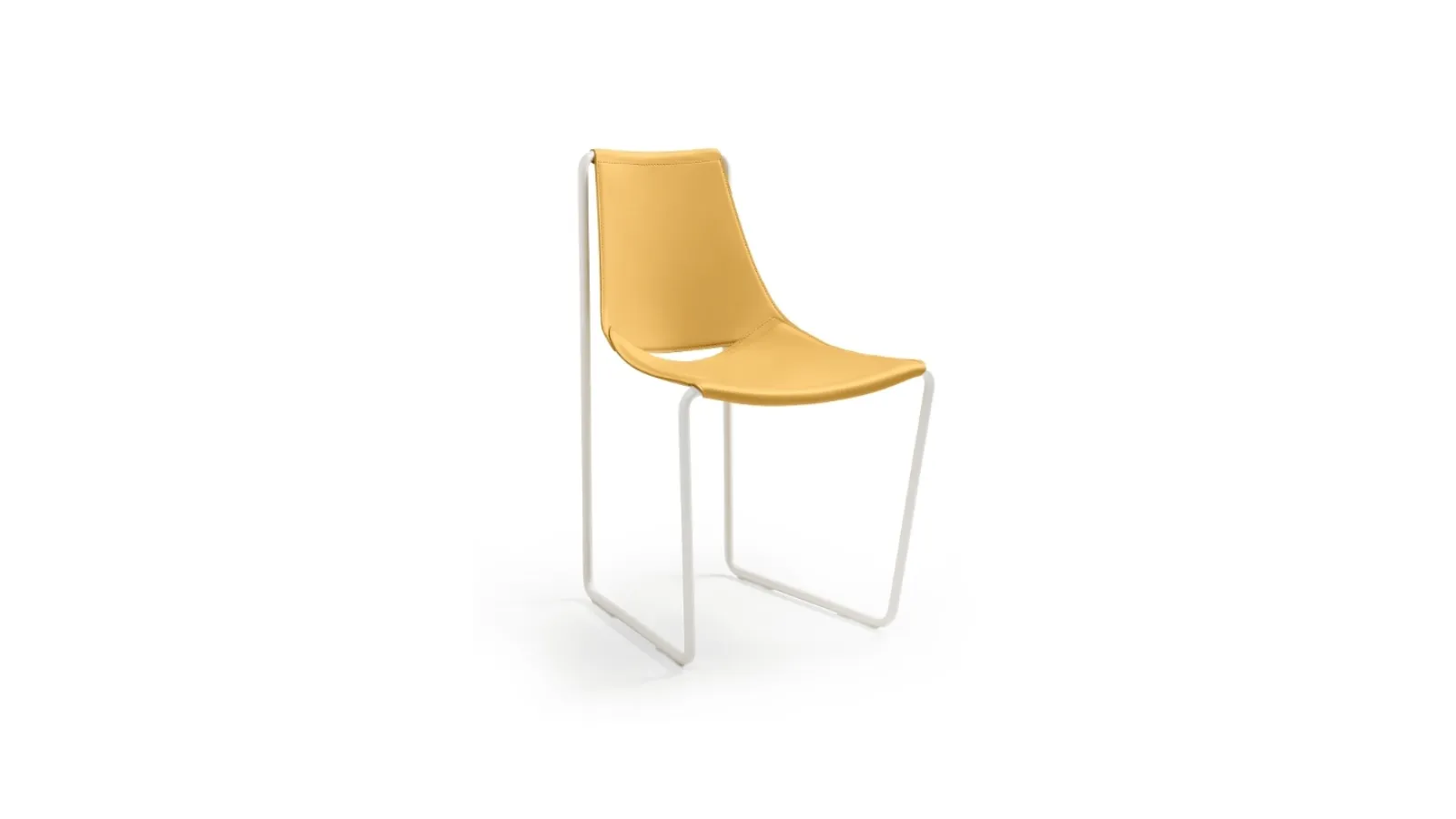 Sedia Apelle in cuoio di Midj