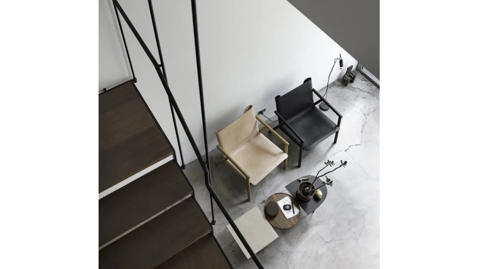 Sedia in cuoio 1085 Edition di Kristalia