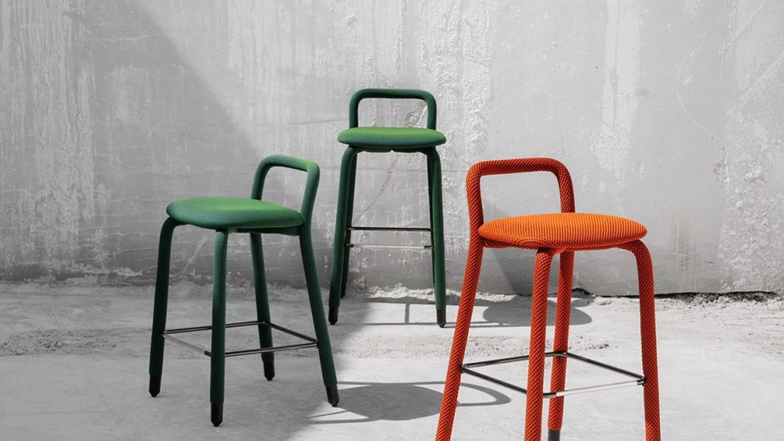 Sgabello imbottito Pippi di Midj