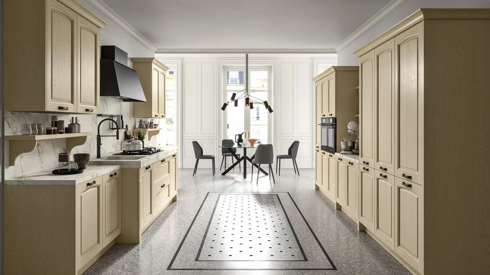 Cucina Classica lineare Emma 02 di Arredo3