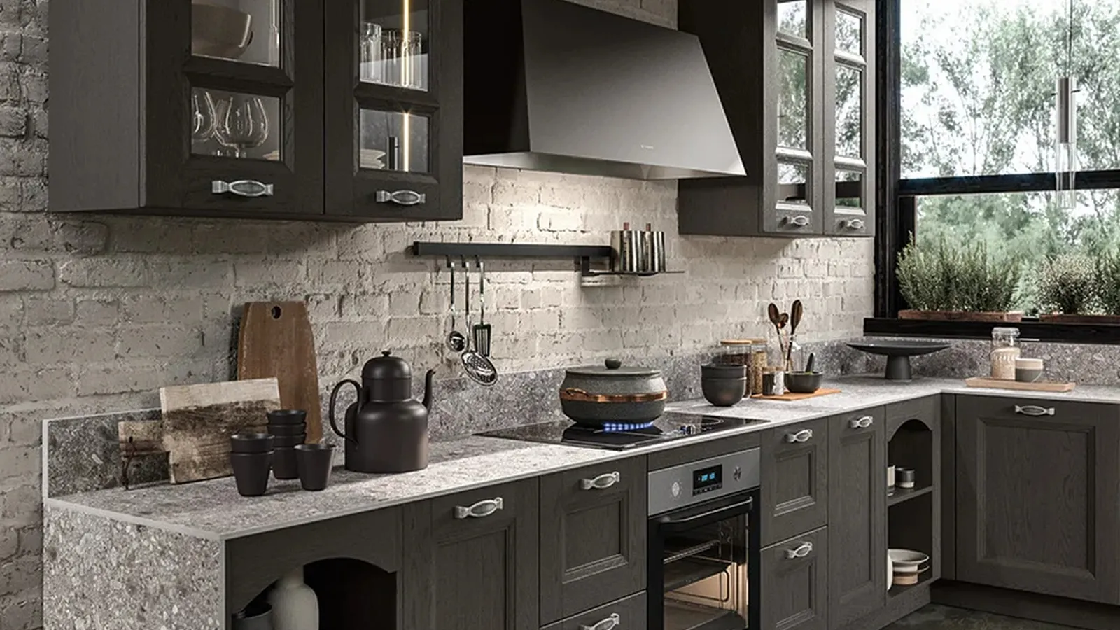 Cucina Classica angolare Gioiosa 02 di Arredo3
