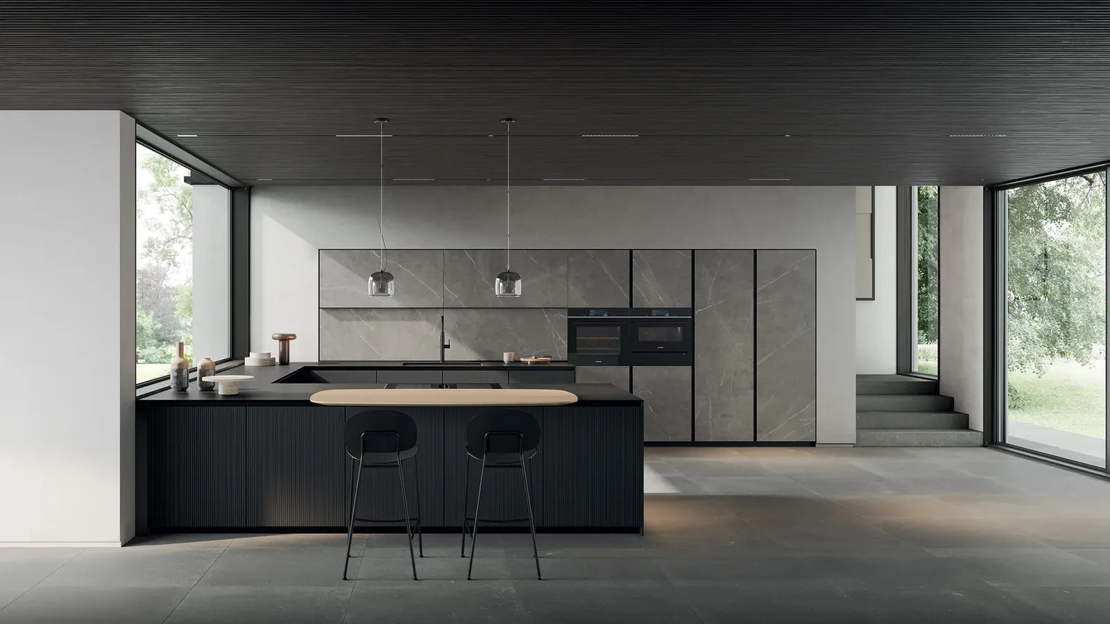 Cucina Moderna Glass 2|0 01 di Arredo3
