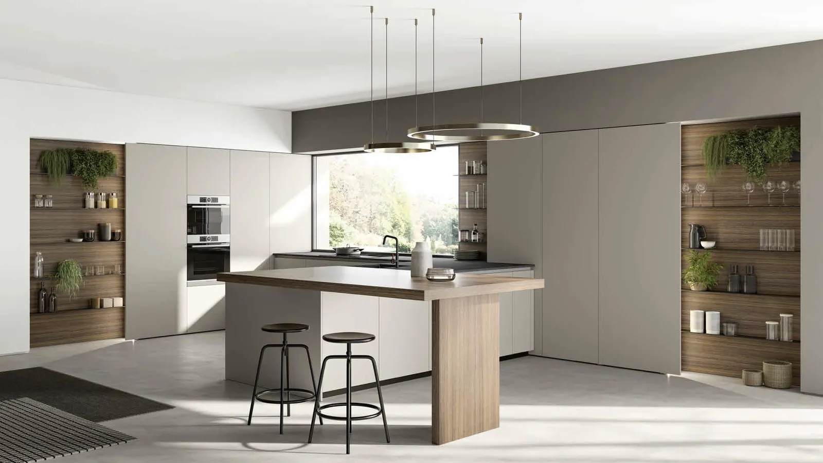 Cucina Moderna con penisola Time 04 di Arredo3