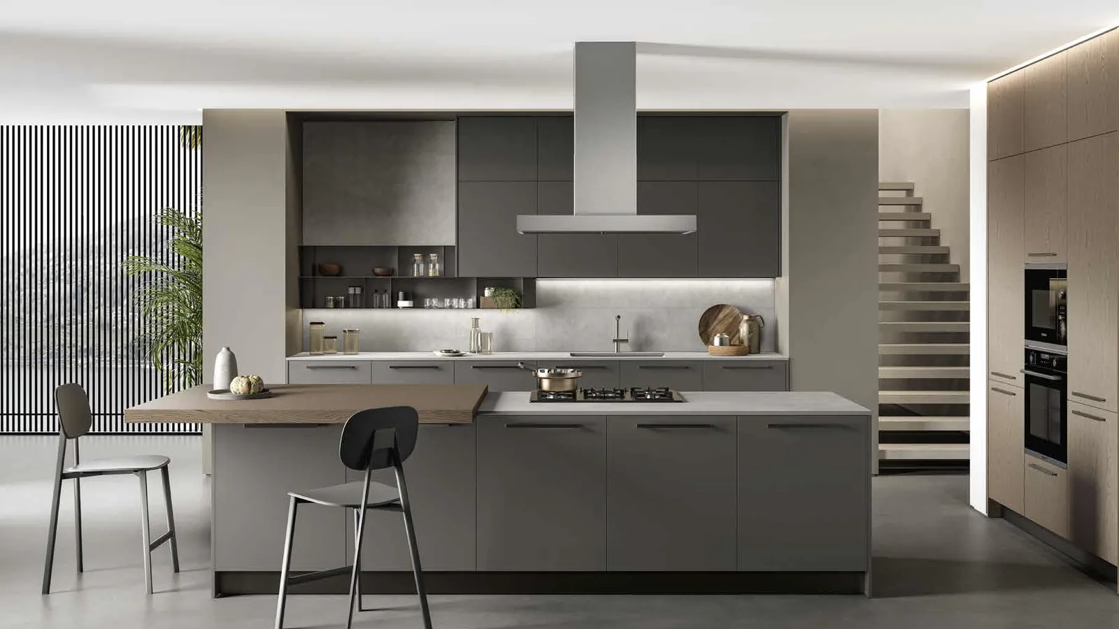 Cucina Moderna con isola Time 08 di Arredo3