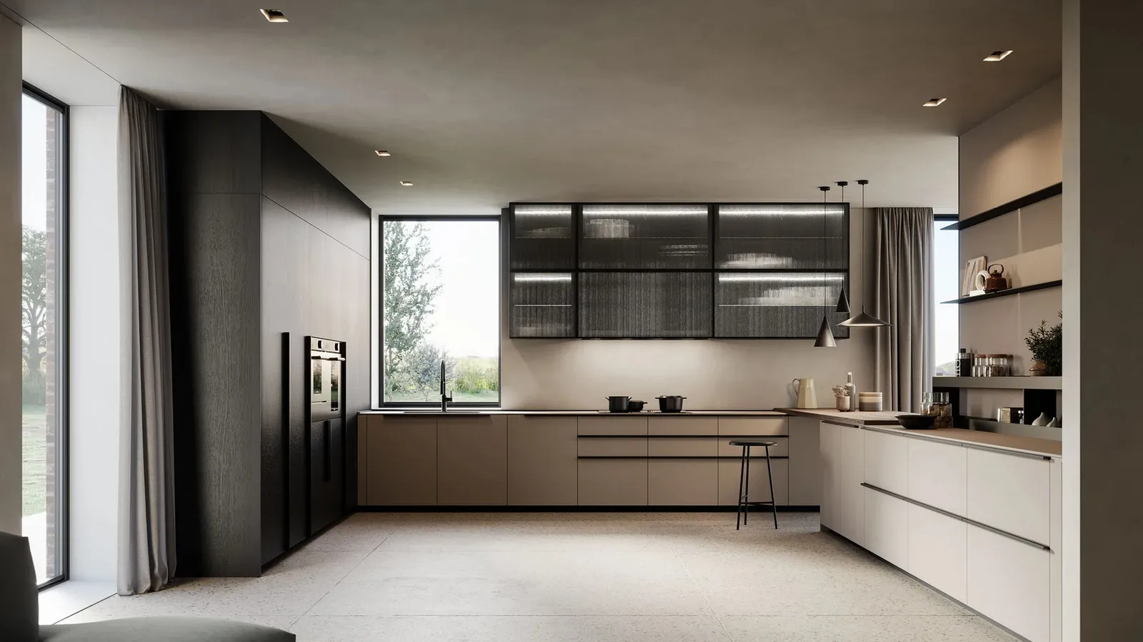 Cucina Moderna angolare Tratto 10 03 di Arredo3