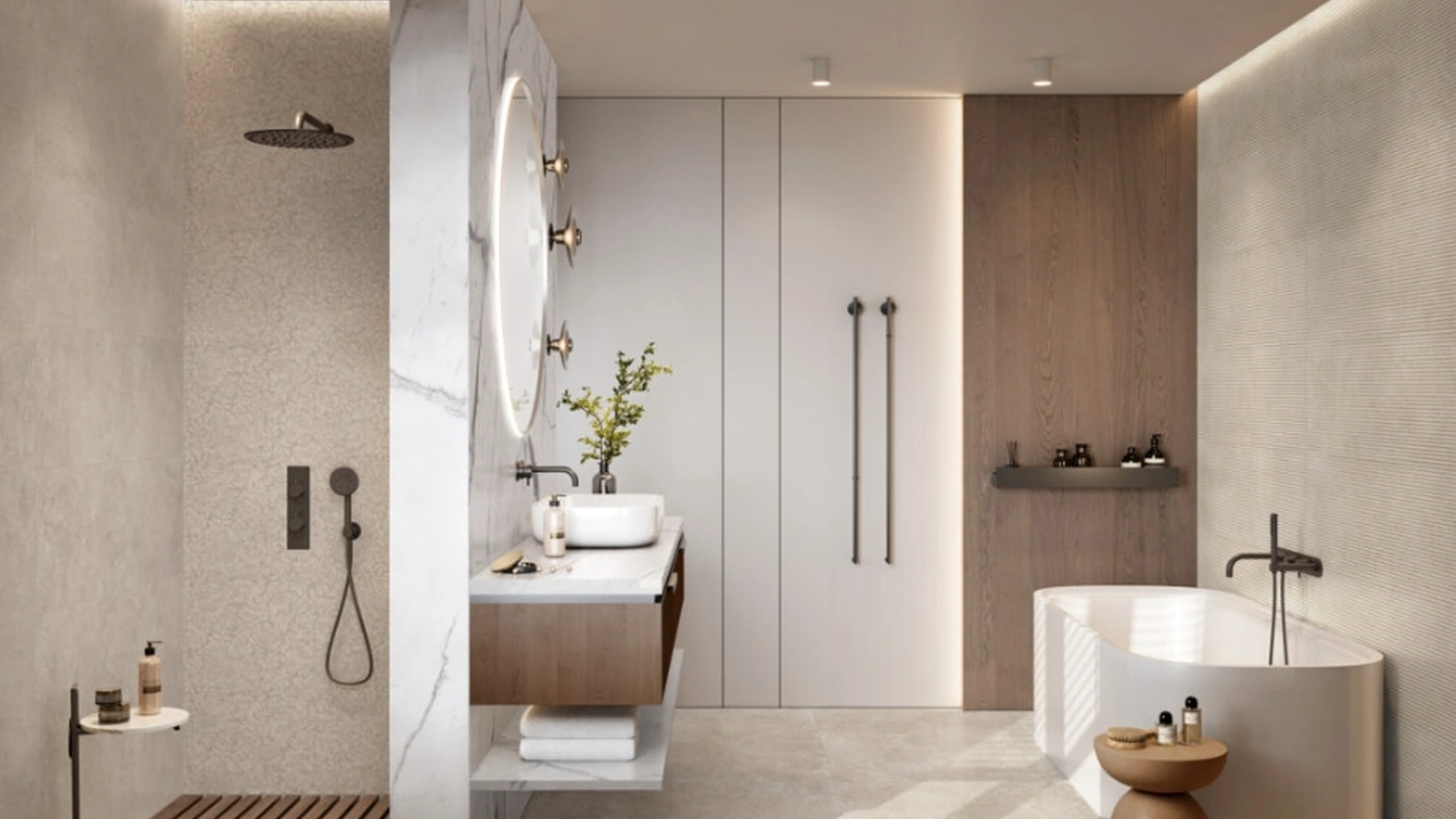 Piastrelle Travertino Wall di Ragno