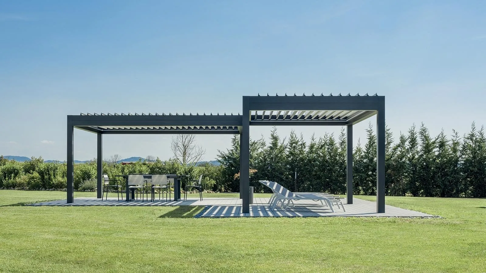 Pergola bioclimatica Med Twist di Gibus