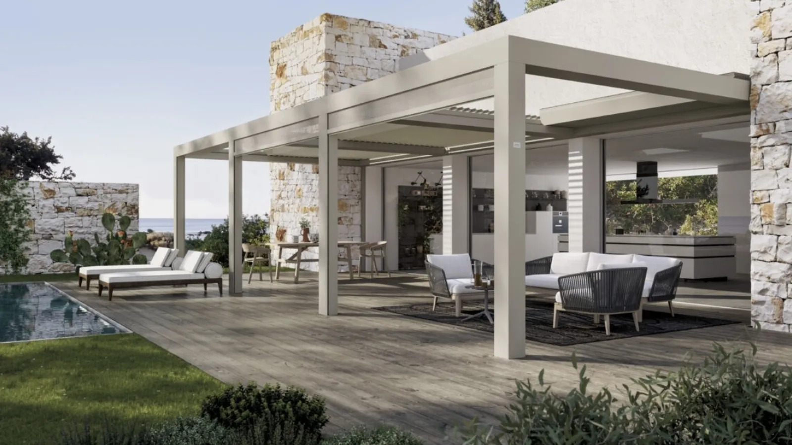 Pergola bioclimatica Brera P di Pratic